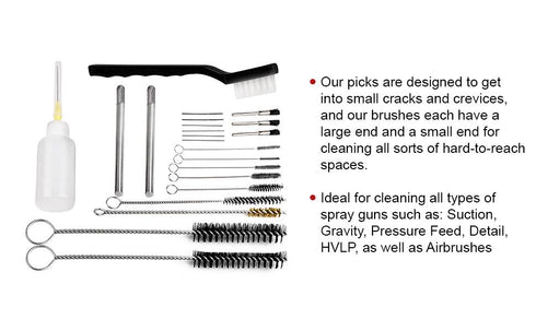 Professional Spray Gun Cleaning Kit with Case